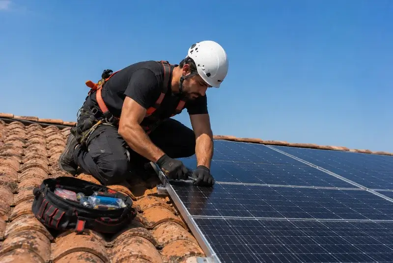Maintenance et monitoring de panneaux solaires à Saint-Jean-sur-Reyssouze
